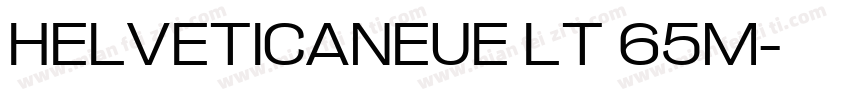 HELVETICANEUE LT 65M字体转换